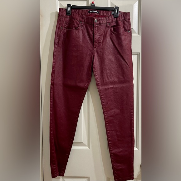 Joe Fresh Women’s Ultra Slim Burgundy Pants 31/12 - Picture 1 of 2